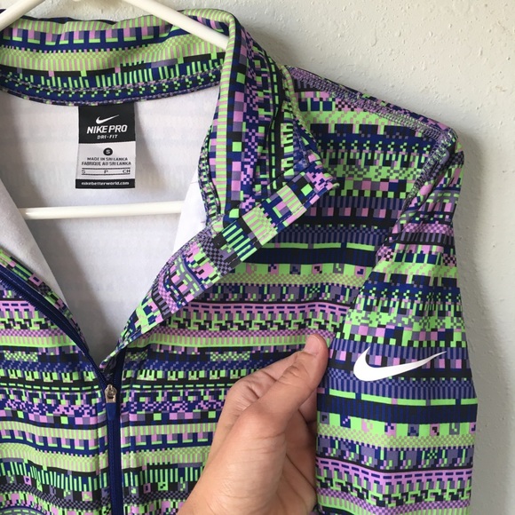 Nike Pro Dri-Fit 1/2 Zip Long Sleeve Pullover - Picture 8 of 11